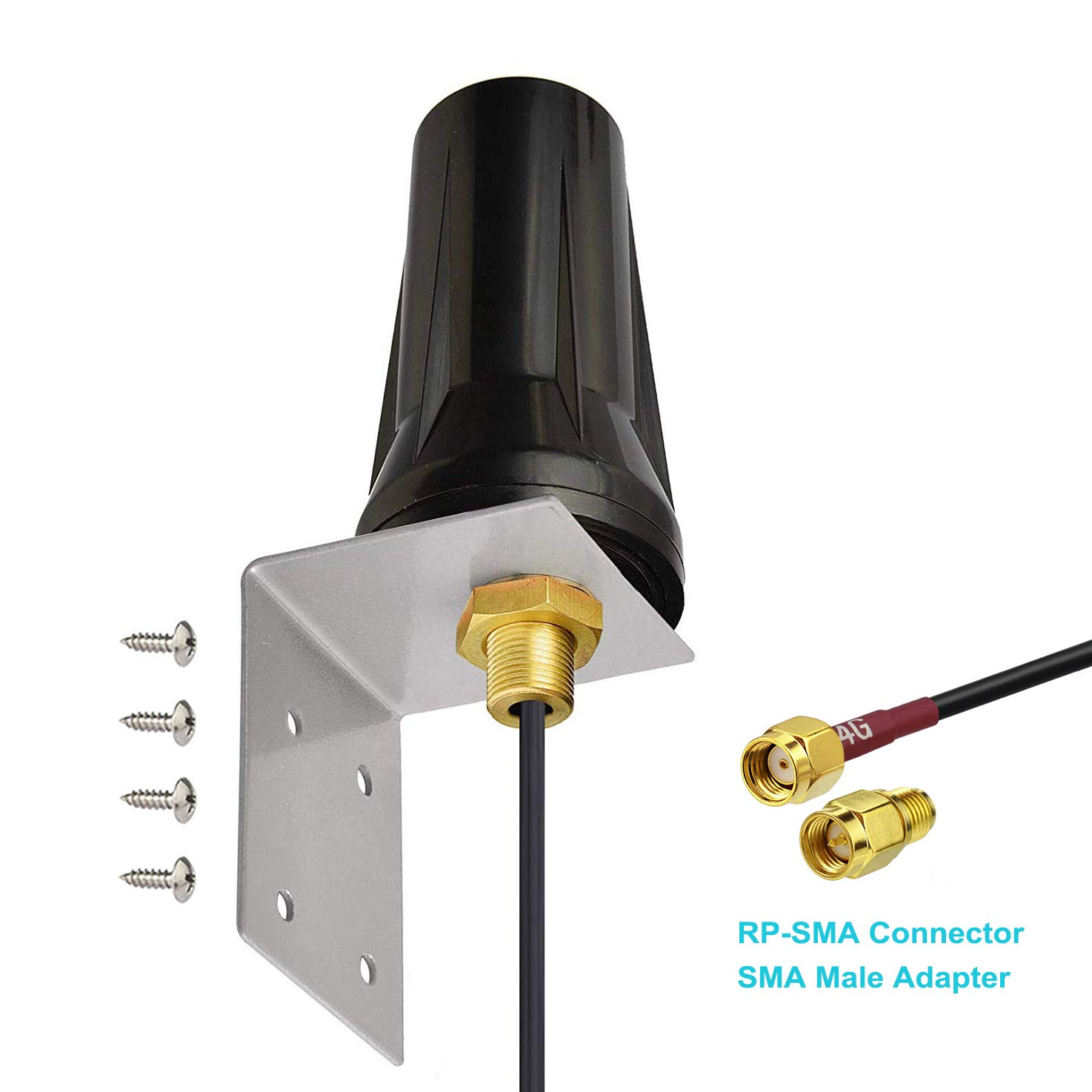 Bingfu 4G LTE Cellular Trail Camera Antenna Fixed Bracket Wall Mount RP