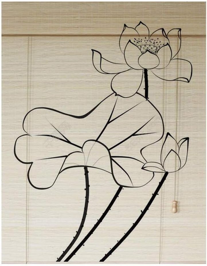 WANNA.ME Persianas enrollables de bambú Roman Blind Restaurant