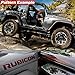 Jeep Wrangler Rubicon Hood Decal-- 1 Pair (Black + Red)