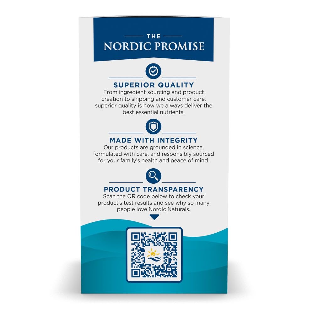 Nordic Naturals Ultimate Omega Xtra, Lemon Flavor - 60 Soft Gels - 1480 mg Omega-3 + 1000 IU Vitamin D3 - EPA & DHA - Brain, Heart, & Immune Health - 30 Servings