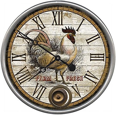 Red Horse Arts Clpp-SN-5033S Rooster Time Clock, 15"/Small