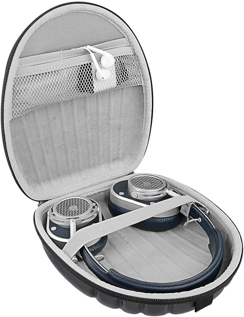 Geekria Shield Case for Foldable Headphones Replacement Protective Hard Shell Travel Carrying Bag with Cable Storage - Image 4