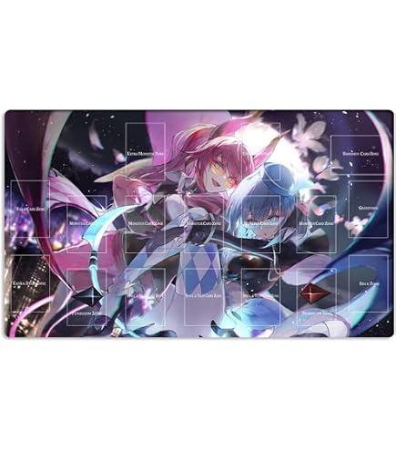 Mlikemat Duel Playmat Marincess TCG CCG Trading Card Game Mat No Zones + Free Bag (ZD039-557-K - No Zones