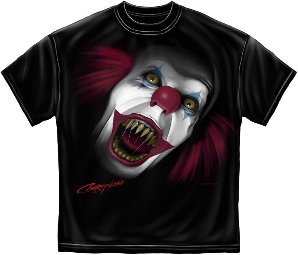 Evil Clown School Bus Driver Black T-Shirt