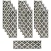 Sultansville Trellisville Collection Trellis Design Vibrant and Soft Stair Treads, Grey, Pack of 13
