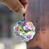 HDCRYSTALGIFTS Colorful Mandala Crystal Pendant Suncatcher 45MM view 4