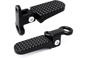 1 Pair Bike Rear Pedals - Quick Release Folding Ebike Foot Pegs, Aluminum Alloy Non-Slip Mini Bicycle Foot Pegs for Mountain 
