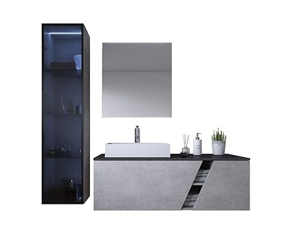 Waschtisch Set Waschbeckenunterschrank Mit Waschbecken Eiche