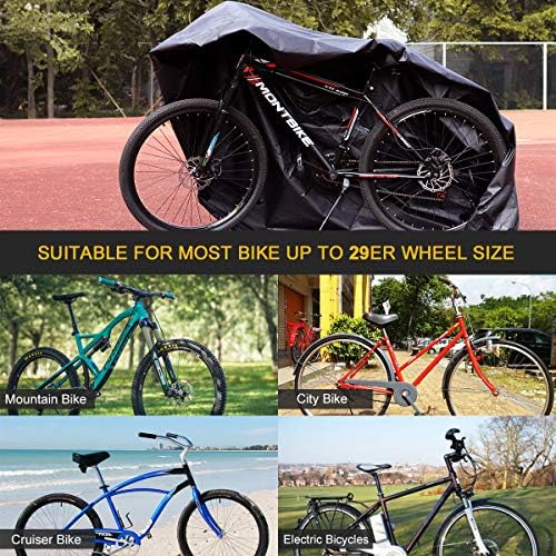 Puroma Bike Cover Outdoor Waterproof Bicycle Covers Rain Sun UV Dust