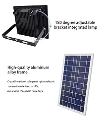 100W Solar Flood Light Outdoor Dusk to Dawn with