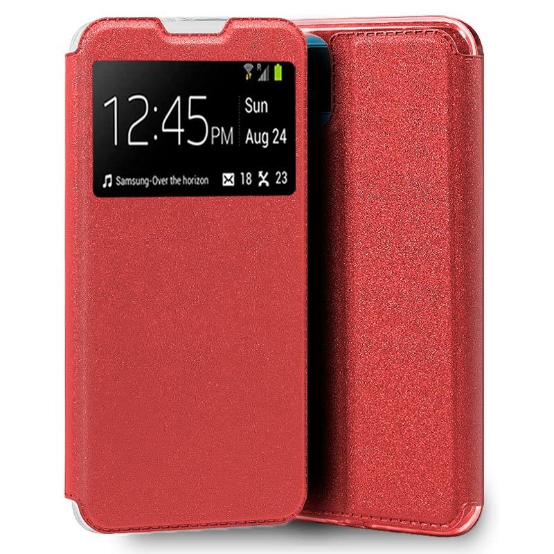 Cool Flip Cover Case for Realme C11 2021 Plain Red