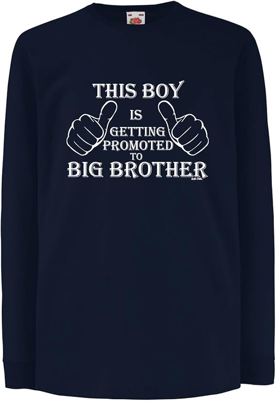 Amazon 子供面白いスローガンsayings T Shirts Promoted To Big Brother Tshirt Funnyギフト カラー ブルー Tシャツ カットソー 通販