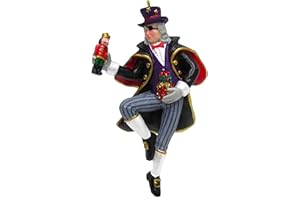 Nutcracker Ballet Gifts, Resin Christmas Ornaments for Tree, Nutcracker Ballet Decorations, Uncle Drosselmeyer Xmas Baubles for Holiday Home Decor, Drosselmeyer, 4 Inches