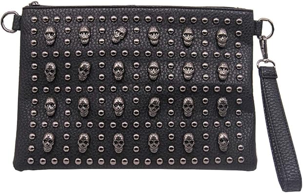 skull clutch purse