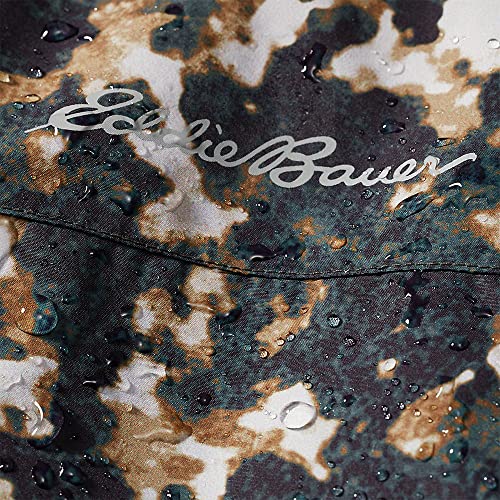 Eddie Bauer Men's Rainfoil Packable Jacket, Waterproof, Black, Large