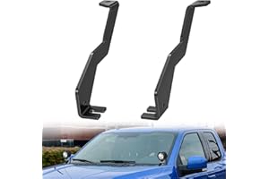 Nilight Ditch Light Brackets Hood Hinges Mount Bracket Kit for Auxiliary Offroad LED Pods Work Lighting Compatible with Ford 