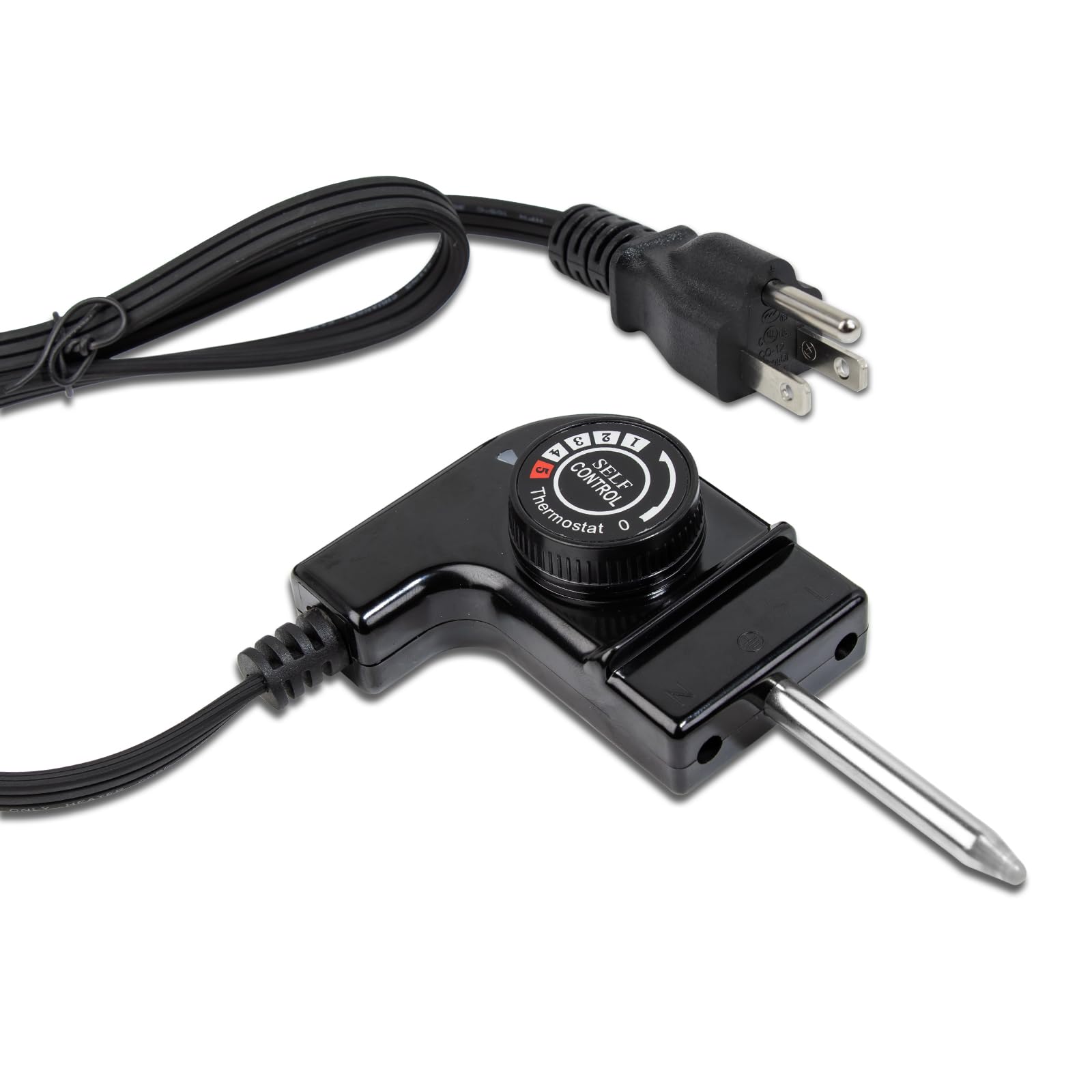 Photo 1 of Adjustable Thermostat Probe Cord Compatible with Masterbuilt Smokers & Electric Griddles, 15A/125V Power Cord with Precise Temperature Control