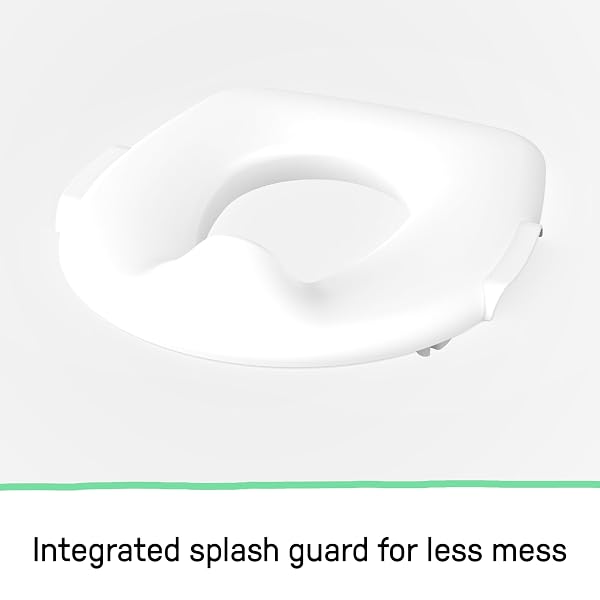 SUMMER INFANT BY INGENUITY MY SIZE POTTY PRO IN WHITE, TODDLER POTTY TRAINING TOILET, LIFELIKE FLUSHING SOUND, FOR AGES 18 MONTHS+, UP TO 50 POUNDS