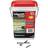 FastenMaster LedgerLok Flat Head Wood Screw - Bucket of 250-3-5/8"