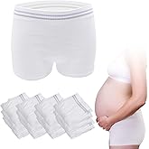 HANSILK Mesh Postpartum Underwear 12 Pack High Waist Reusable Post Bay C-Section Recovery Maternity Panties for Women Washable Mesh Panties (Large)