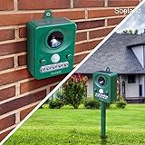 Animal Pest Repellent, TEKITSFUN Outdoor Solar Electronic Ultrasonic Repeller,Animals Control, Pest Control, Dog and Cat Repellent,Birds Repellent, Raccoons Repellent, Rats, Home and Garden Protection
