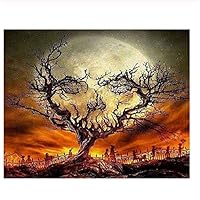 Classic Jigsaw Puzzle 1000 Pieces Adult Puzzles Wooden Puzzles Halloween Night Landscape DIY Modern Wall Art Home Decor 75X50Cm