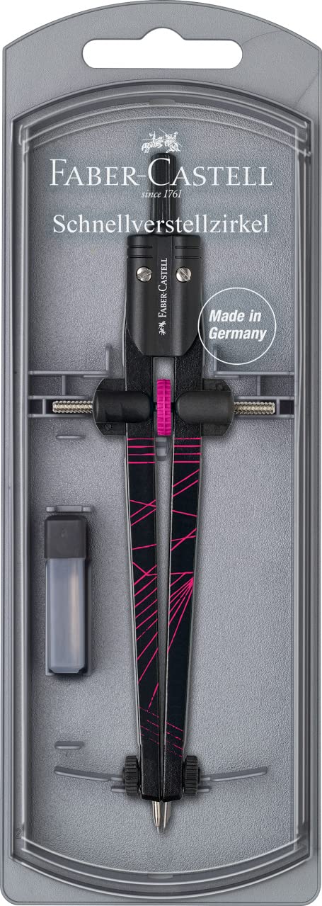 Faber-Castell Twister 2022 Compass with Quick-Set Mechanism - Various Colourways