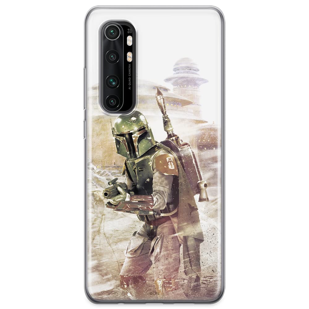 ERT GROUP mobile phone case for Xiaomi MI NOTE 10 Lite original and officially Licensed Star Wars pattern Boba Fett 001 optimally adapted to the shape of the mobile phone, case made of TPU