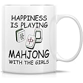 Retreez Funny Mahjong Lover Mug - 11 Oz Ceramic Coffee or Tea Cup - Humorous Sarcastic Gift for Mahjong Enthusiast, Chinese Mahjong Lover And Mahjong Player - Birthday, Holiday Gift for Dad, Mom, Him