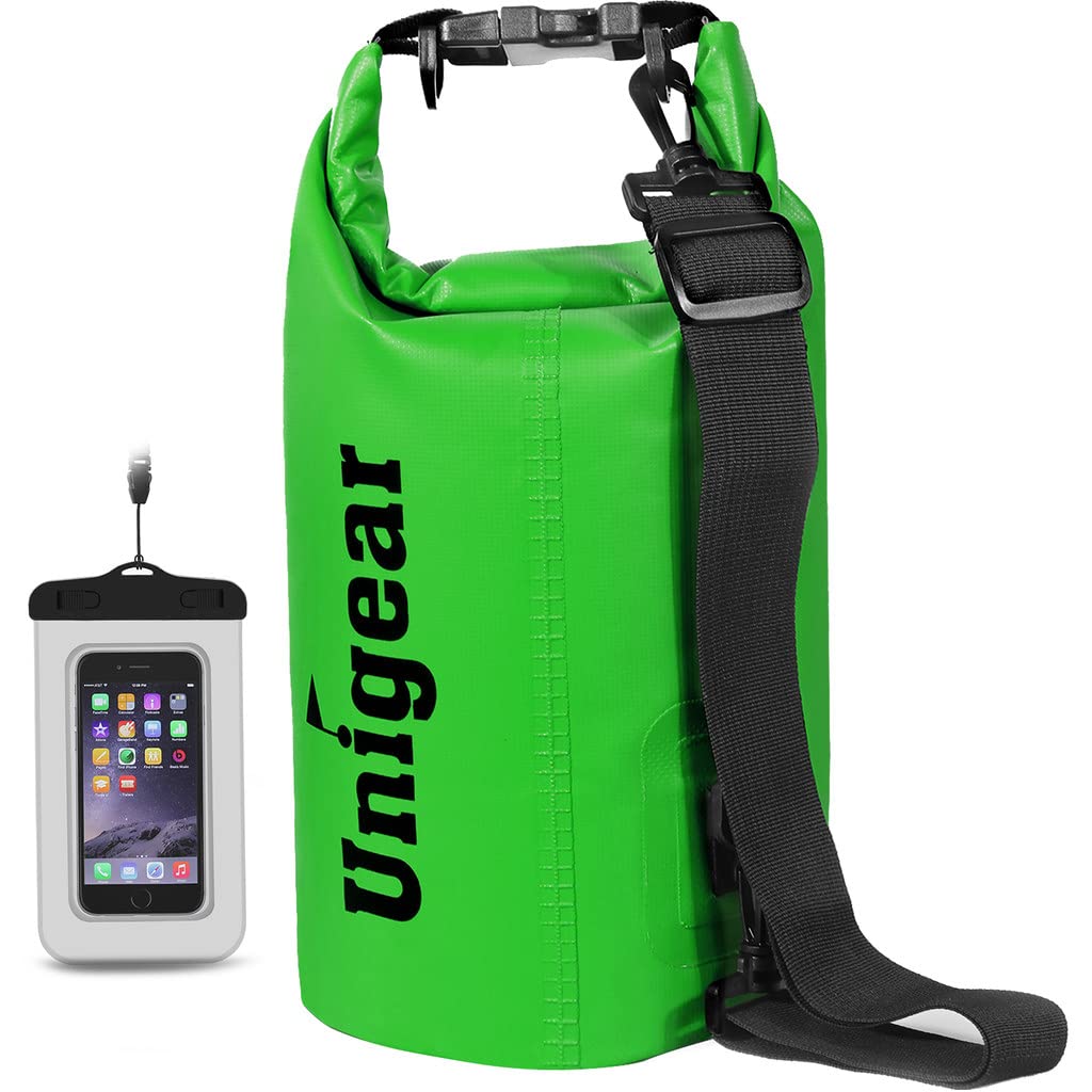 Unigear Dry Bag 2L/5L/10L/20L/30L/40L Waterproof Dry Sack Roll Top with Phone Case and Long Adjustable Shoulder Strap for Boating/Kayaking/Fishing/Rafting/Swimming/Camping/Snowboarding — image 1
