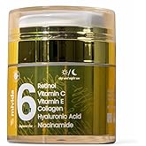 mivida Advanced Retinol Cream for Face & Neck | 6-in-1 Anti-Aging Moisturizer with Collagen, Hyaluronic, Vit C & E | Firms, Reduces Wrinkles, Fine Lines & Dark Spots | Daily Face Cream 1.7floz