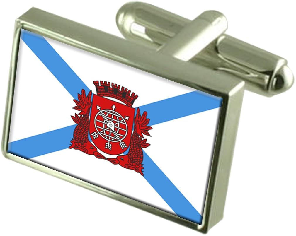 Amazon Com Rio De Janeiro City Rio De Janeiro State Flag Cufflinks Jewelry