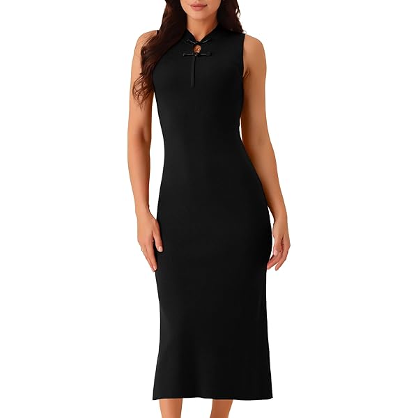 Seta T - Vestido De Punto Con Cuello Redondo Para Mujer