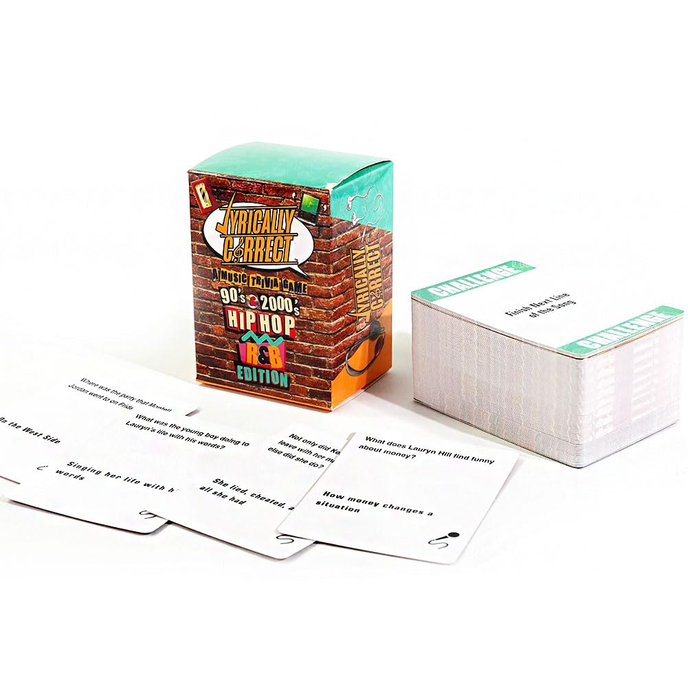 VYAOCJL Music Card Game - 90's Trivia for Game and Date Nights - Fun Quiz for Music Lovers