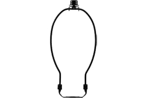 I Like That Lamp Complete Lamp Harp Set (1 Pack) - Black 10" Harp (Suitable for a 11" to 12" Lampshade) - Includes Harp, Saddle Holder Base and Finial - Harp Lamp Converter For Table and Floor Lamps