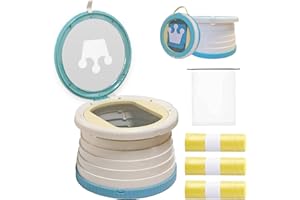 SunnySmile Portable Toilet for Kids,Portable Potty Seat for Toddler Travel,travel potty with Travel Bag, Applicable to Camping, Indoor/Outdoor Use, includes 75 Replacement Bags