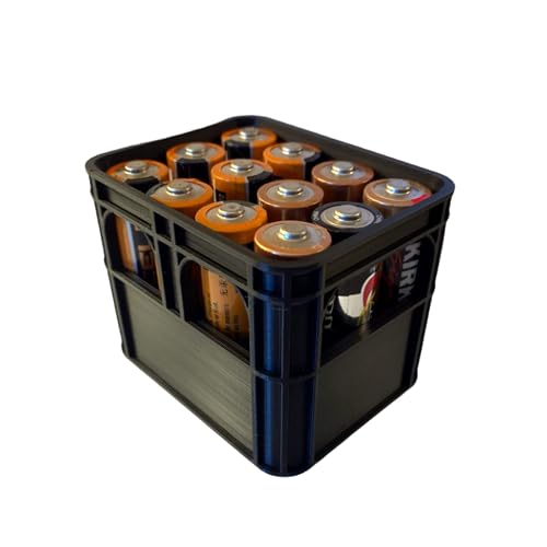 Battery Container Can Battery Storage Case 3D Printed Beer Crate Battery Holder for AAA ...