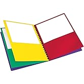 Oxford 8-Pocket Paper Folder, Letter Size, 200-Sheet Capacity, Multicolor, Red, Green, Yellow, Purple (99656), Multicilor, 8-1/2" x 11"