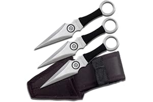 Perfect Point PP-028-3BK Throwing Knife Set 3 Piece 6.5-Inch Overall