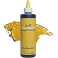 Chefmaster Gold Liqua-Gel® Food Coloring | Vibrant Color | Professional-Grade Dye for Icing, Frosting, Fondant | Baking & Decorating | Fade-Resistant | Easy-to-Use | Made in USA | 10.5 oz
