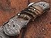 Custom made damascus blade & bolsters ram horn handle,with genuine leather sheath 5060-RD