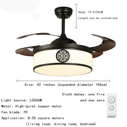 Saiya Antique Fan Light Classical Dining Room Chandelier With Led