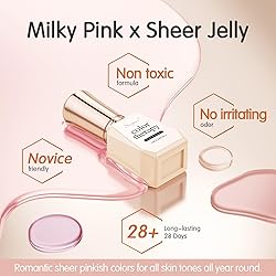 SHOYUM Icy Jelly Nude Pink Gel Nail Polish Set of 6