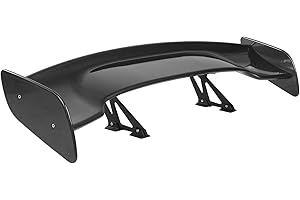 Rear Trunk Spoiler, Carbon Fiber Style Gloss Black Rear Lip Wing for Sedan Car for GT Style