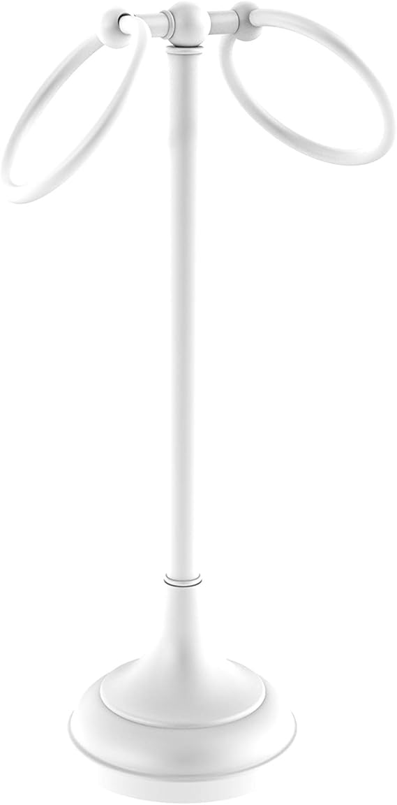 Allied Brass Tr 12 Vanity Top 2 Ring Guest Towel Holder Antique Bronze Towel Rings