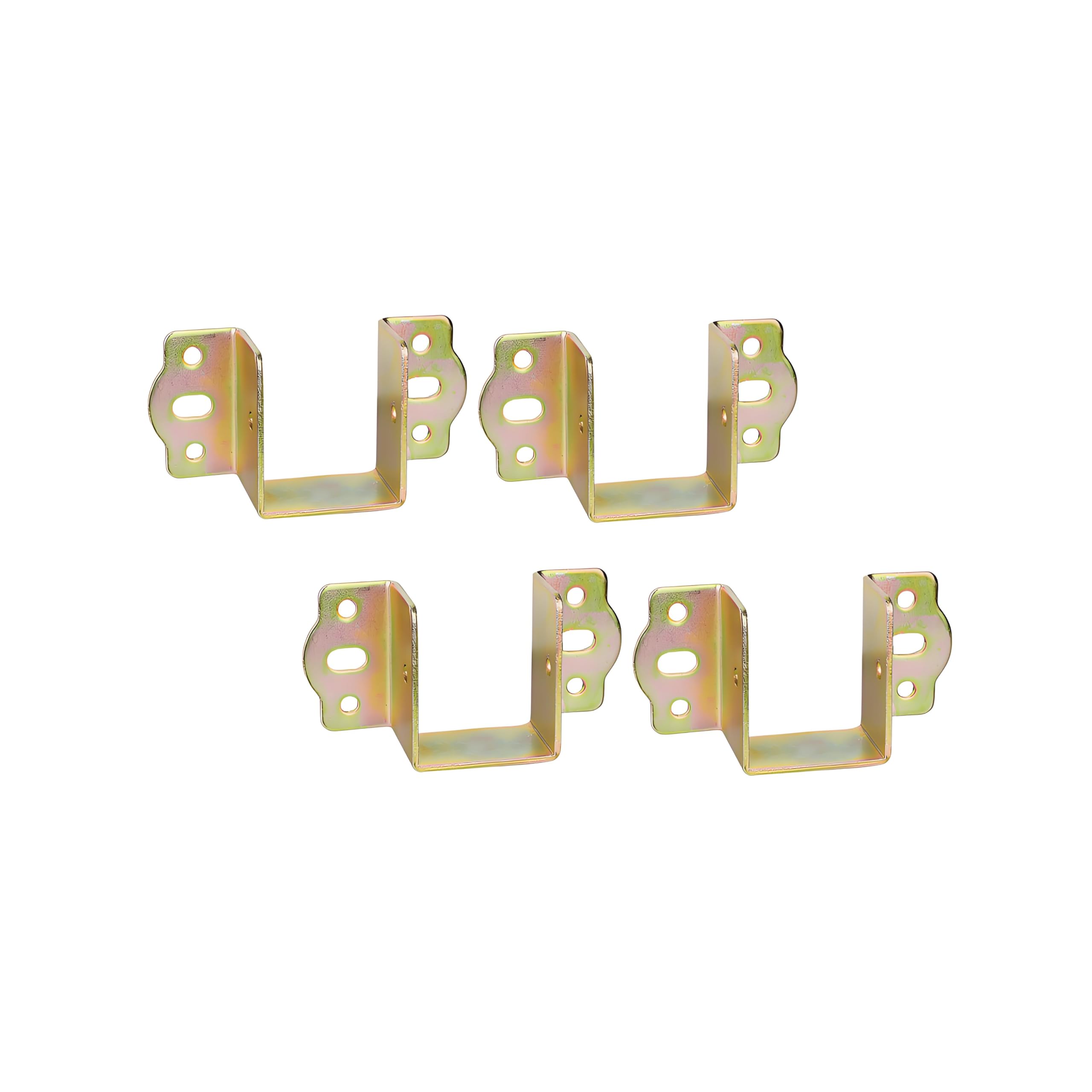 LIKERAINY Centre Support Bed Hinge Rail Brackets Timber Joist Hanger Width 40 mm Suspension Connecting Fittings Hooks Fastener for Bed Frame Metal 4 pcs