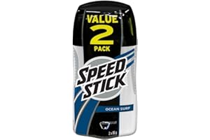 Speed Stick Deodorant for Men, Ocean Surf Scent, 85g (2 Pack) – 24-Hour Odor Protection, Fresh Masculine Fragrance, Smooth Ap