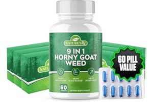 EPN SUPPLEMENTS Nature's RX | #1 New Men's Fast-Acting Supplement Pills to Increase Size & Blood-Flow | Instant Vitality & Circulation Support | Horny Goat Weed, L-Arginine + 7 Ingredients | Maximum Dosage - 60 Caps