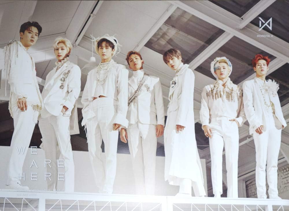 Monsta X - We Are Here (Vol.2 Take.2) [Type - B] OFFICIAL POSTER Tube Case 23 X 16.5 Inches