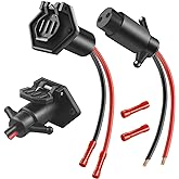 Trolling Motor Plug, Waterproof 12V-24V Quick Connect Boat Plug, 8 Gauge | Trolling Motor Connector and Receptacle for Minn Kota Boat, Trolling Motors Marine for Electric Boat,Quick Connect Easy Use